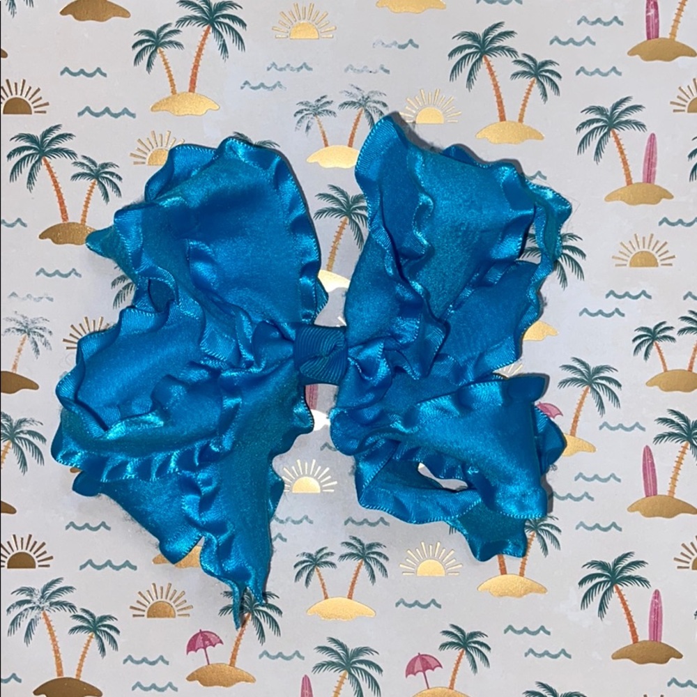 Blue Medium Hair Bow